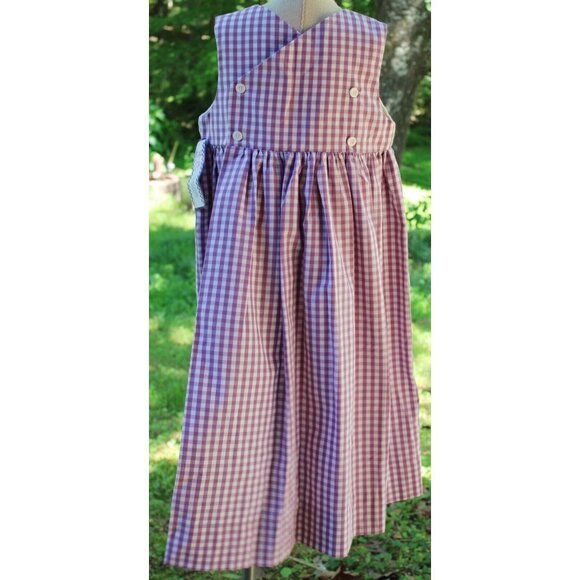 Kelly's Kids Smocked Frocks Dress sz 7 Hawaiian Bear OCean Beach Spring Summer - Picture 6 of 12